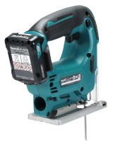 Аккумуляторный лобзик Makita JV101DWAE, 12 В, 2900 ход/мин, 18 мм, с 2 АКБ 2 Ач и ЗУ, в кейсе