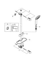 Душевой гарнитур GROHE Euphoria 110 Champagne с мыльницей, 3 режима струи, душевая штанга 600 мм, 17 л/мин, хром (27232001)