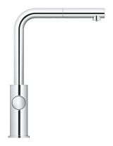 Смеситель для кухонной мойки GROHE Blue Home с системой фильтрации, охлаждения и газирования воды, Wi-Fi, хром (31539000)