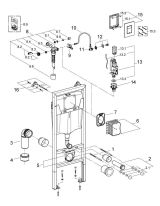 Комплект инсталляции для унитаза, GROHE Rapid SL 3 в 1 с панелью смыва Skate Cosmopolitan, хром (38772001)