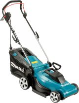 Набор сетевой садовой техники Makita: цепная пила UC4041A + газонокосилка ELM3720