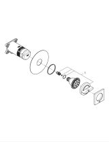 Боковой душ GROHE Rainshower Aqua, квадратный, 2 режима струи, теплый закат матовый (26802DL0)