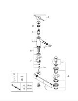 Смеситель для биде GROHE Essence с донным клапаном, холодный рассвет матовый (24178GN1)