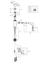 Смеситель для кухни GROHE Start QuickFix с низким вытяжным изливом, хром (30531001)