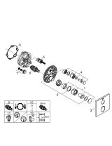 Внешняя часть термостата для душа GROHE Grohtherm, хром (24078000)