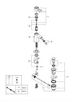 Смеситель для биде GROHE Grandera с донным клапаном, M-size, хром (23315000)