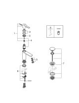 Смеситель для раковины GROHE Lineare, XS-size, хром (23791001)