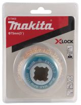 Щетка проволочная чашечная Makita X-lock (d75 мм, толщина проволоки 0, 3 мм, гофрированная, латунь), D-73433