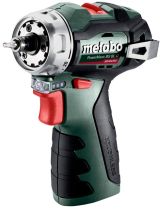 Аккумуляторная дрель-шуруповерт Metabo PowerMaxx BS 12 BL Q, 12 В, 1500 об/мин, с 2 АКБ 2 Ач и ЗУ, в кейсе (601749500)