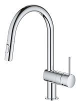 Смеситель для кухни GROHE Minta с вытяжным душем, хром (32321002)