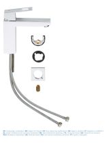 Смеситель для раковины GROHE Eurocube, M-Size, хром (23446000)