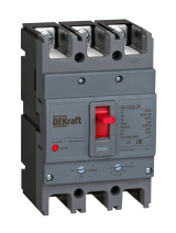 Силовой автоматический выключатель 3P 200A 35кА ВА-333А DEKraft, 28122DEK