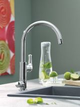 Смеситель для кухонной мойки GROHE Blue Pure Eurosmart с функцией фильтрации, с фильтром в комплекте, хром (30499000)
