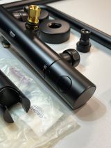 Душевая система GROHE Tempesta System 250 с термостатом для душа, матовый чёрный (266702431/U), уцененный товар