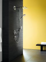 Душевой гарнитур hansgrohe Raindance Select S 150 3jet со штангой 90 см и мыльницей 27803400, белый/хром