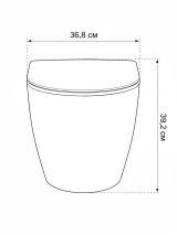 Унитаз подвесной GROHE Clova Ceramic Oval, альпин-белый (422813000P)