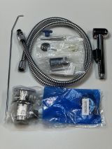 Смеситель для раковины GROHE Essence с донным клапаном и гигиеническим душем, S-size, хром (32535000/U), уцененный товар