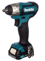 Аккумуляторный ударный гайковерт Makita TW140DWAE, 12 В, 140 Нм, 3200 уд/мин, с 2 АКБ 2 Ач и ЗУ, в кейсе