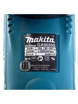 Угловая шлифмашина Makita GA9020SF, 2200 Вт, 230 мм, 6600 об/мин