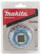 Щетка проволочная чашечная Makita X-lock (d80 мм, толщина проволоки 0, 5 мм, пучки, металл), D-73380