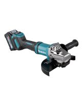 Аккумуляторная угловая шлифмашина Makita GA038GT201, 40 В, 230 мм, 6600 об/мин, с 2 АКБ 5 Ач и ЗУ, в кейсе