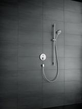 Душевой гарнитур hansgrohe Raindance Select S 120 3jet со штангой 90 см и мыльницей 26631000, хром
