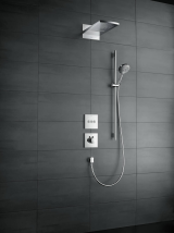 Внешняя часть термостата для душа hansgrohe ShowerSelect HighFlow скрытого монтажа 15760670, матовый черный