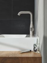 Смеситель для раковины GROHE Essence с донным клапаном, L-Size, суперсталь (32628DC1)