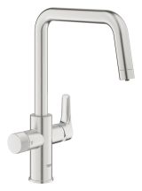 Смеситель для кухонной мойки GROHE Blue Pure Eurosmart с функцией фильтрации, без фильтра в комплекте, суперсталь (30583DC0)