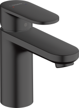 Смеситель для раковины hansgrohe Vernis Blend 100, со сливным гарнитуром 71551670, матовый черный