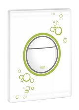Панель смыва для унитаза GROHE Nova Cosmopolitan Print, 3 режима, белая луна (38847LS0)