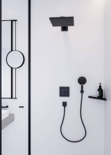 Косметическое зеркало hansgrohe AddStoris 41791670, матовый черный