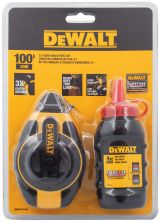Разметочный комплект DEWALT DWHT47374L: катушка со шнуром, 30 м, и порошковый мел, красный, 113 г