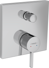 Внешняя часть смесителя для ванны hansgrohe Finoris скрытого монтажа 76415000, хром