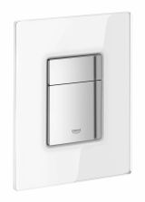 Панель смыва для унитаза GROHE Skate Cosmopolitan Glass, 3 режима, белая луна (38845LS0)