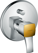 Внешняя часть смесителя для ванны hansgrohe Metropol Classic скрытого монтажа 31345090, хром/под золото