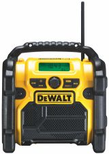 Аккумуляторный радиоприемник DEWALT DCR020, 12/18 В, с возможностью работы от сети, 10 Вт, без АКБ и ЗУ (DCR020-QW)