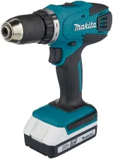Аккумуляторная дрель-шуруповерт Makita DF457DWLE, с фонарем, 2 АКБ 1.5 Ач и ЗУ, в кейсе