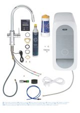 Смеситель для кухни GROHE Blue Home с системой фильтрации, охлаждения и газирования воды, Wi-Fi, хром (31541000)