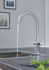 Комплект для кухни GROHE Red Duo с C-образным смесителем, бойлером L-Size и фильтром, хром (30079001)