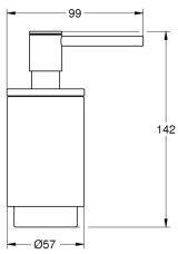 Дозатор жидкого мыла GROHE Selection, фантомный чёрный (41218KF0)