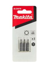 Бита Makita HEX2.0, 25 мм, HEX, 3 шт. (B-23678)
