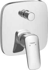 Внешняя часть смесителя для ванны hansgrohe Logis скрытого монтажа 71405000, хром