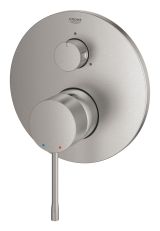 Внешняя часть смесителя для ванны GROHE Essence с переключателем на 3 положения, суперсталь (24092DC1)