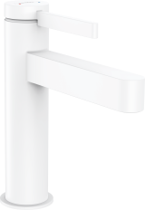 Смеситель для раковины hansgrohe Finoris 110, со сливным гарнитуром 76020700, матовый белый