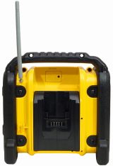 Аккумуляторный радиоприемник DEWALT DCR020, 12/18 В, с возможностью работы от сети, 10 Вт, без АКБ и ЗУ (DCR020-QW)