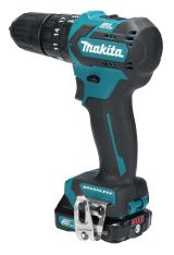Аккумуляторная ударная дрель-шуруповерт Makita, 12 В, 35 Нм, 1500 об/мин, 22500 уд/мин, с 2 АКБ 4 Ач и ЗУ, в кейсе, HP332DWME