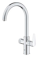 Смеситель для кухонной мойки GROHE Blue Pure BauCurve с функцией фильтрации, без фильтра в комплекте, хром (30580000)