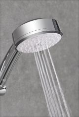 Душевой гарнитур GROHE Tempesta Cosmopolitan 100, 4 режима струи, душевая штанга 600 мм, 9,5 л/мин, хром (27787002)