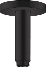 Душевой кронштейн hansgrohe S потолочный 100 мм 27393670, матовый черный